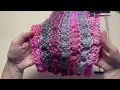 Download Lagu linkshandig haken: Guimpe haken tutorial: Roze, grijze sjaal gehaakt , Hairpin Lace #hairpinlace
