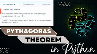 Pythagoras theorem problem solved in python