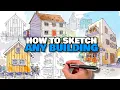 How To Sketch Any Building Urban Sketching For Beginners