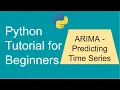 Modeling time series data by Fitting the Arima model in Python with its p d and q parameters