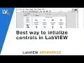 Best way to initialize controls in LabVIEW
