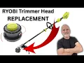 How to Replace the Trimmer Head on a RYOBI String Trimmer Step-by-Step Demo