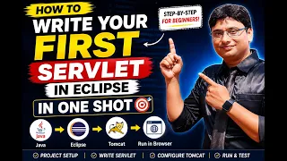 Write Your FIRST Servlet in Eclipse Step-by-Step for Beginners Java Servlet Tutorial