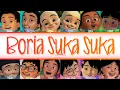 Boria suka suka by upin ipin (color coded lyrics)