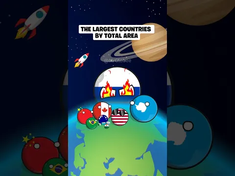 The Largest Countries By Total Area #countryballs