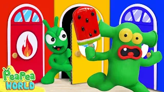 Police Pea Pea Catches the Thief in a Mystery Maze 🔑 Police Cartoon