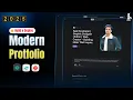 How To Create Portfolio Website In React JS Complete React JS Website Project Tutorial 2025