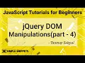 48 - jQuery HTML DOM manipulations Part