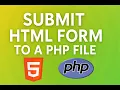 Simple Way to Submit an HTML Form to a PHP File Beginner-Friendly Tutorial - Lesson 16