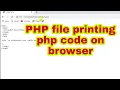 FIX PHP code displaying as plain text in browser problem printing Hello World PHP code