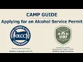 CAMP Guide to Applying for an Alcohol Service Permit