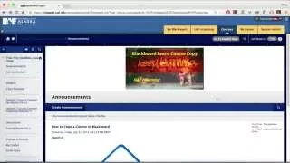 Blackboard Course Copy