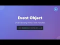 React Event Object Mastering Event Handling in React for Beginners