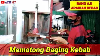 cara cepat memotong daging kebab