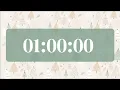 1 Hour Christmas Countdown Timer Cozy Winter Study Timer Silent End Chime Holiday Focus