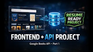 Frontend API Project Starts Here Google Books API Part 1 Resume Ready Project