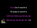 Call Me When You Break Up - Selena Gomez, benny blanco, Gracie Abrams (Karaoke Songs With Lyrics)