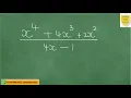 Polynomial Division - Box Method Generic Rectangle Method or Area Model