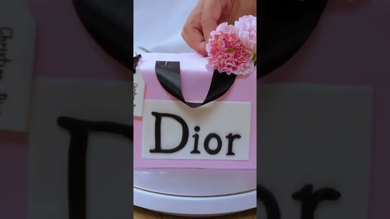 Mind-Blowing Dior Bag Cake Design #shortsfeed  #cake #cakedecorating