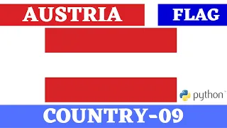 Austria Flag using python