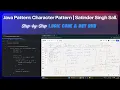 Master Java Pattern Character Triangle Explained for Beginners Step-by-Step Logic Code Dry Run