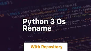 python 3 os rename