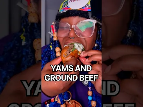 🤔… YAMS AND GROUND BEEF #food #foodreview #food #yams