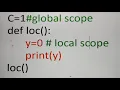 Scope of Variables in Python with example Part 6 Chapter 7 in Tamil Unit 2 A Jaya Mabel