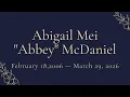 Abbey McDaniel Funeral Service