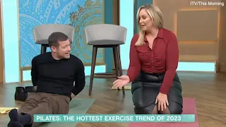 Josie Gibson suffers funny wardrobe malfunction during pilates