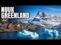Nuuk Greenland Colorful Capital Iceberg Fjord 4K