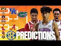 Predicting EVERY Game in the 2026 SEC Tournament Full Bracket Predictions
