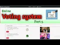 Online voting system project in php Part 5 PHP Major project with Source Code