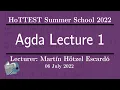 Agda Lecture 1 Introduction to Agda dependent types and functions -