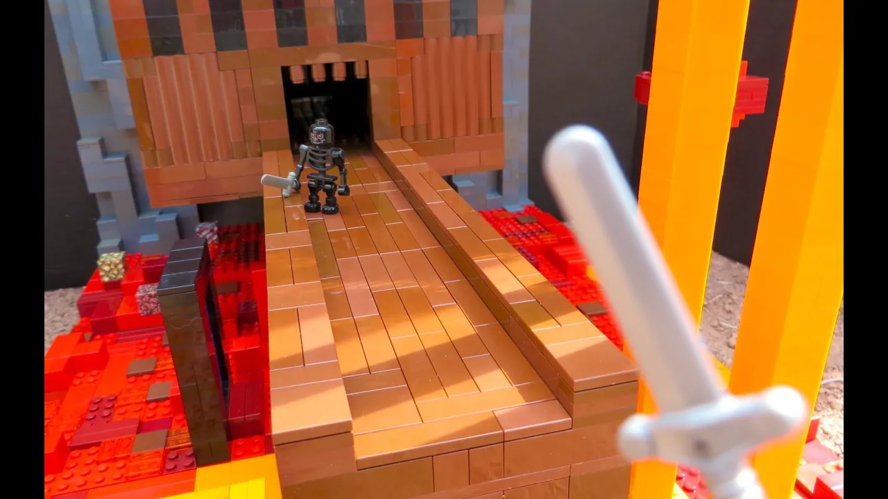 LEGO Minecraft The Nether Fortress | Set Review & Speed Build. 