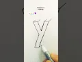 Download Lagu 3d Letter drawing Y | #shorts