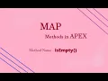 isEmpty method implementation of Map class in Apex Salesforce