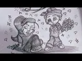 DRAWING CHICANO COUPLE