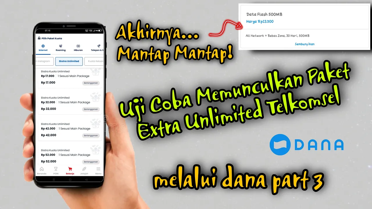 Paket Internet Unlimited Telkomsel 2020