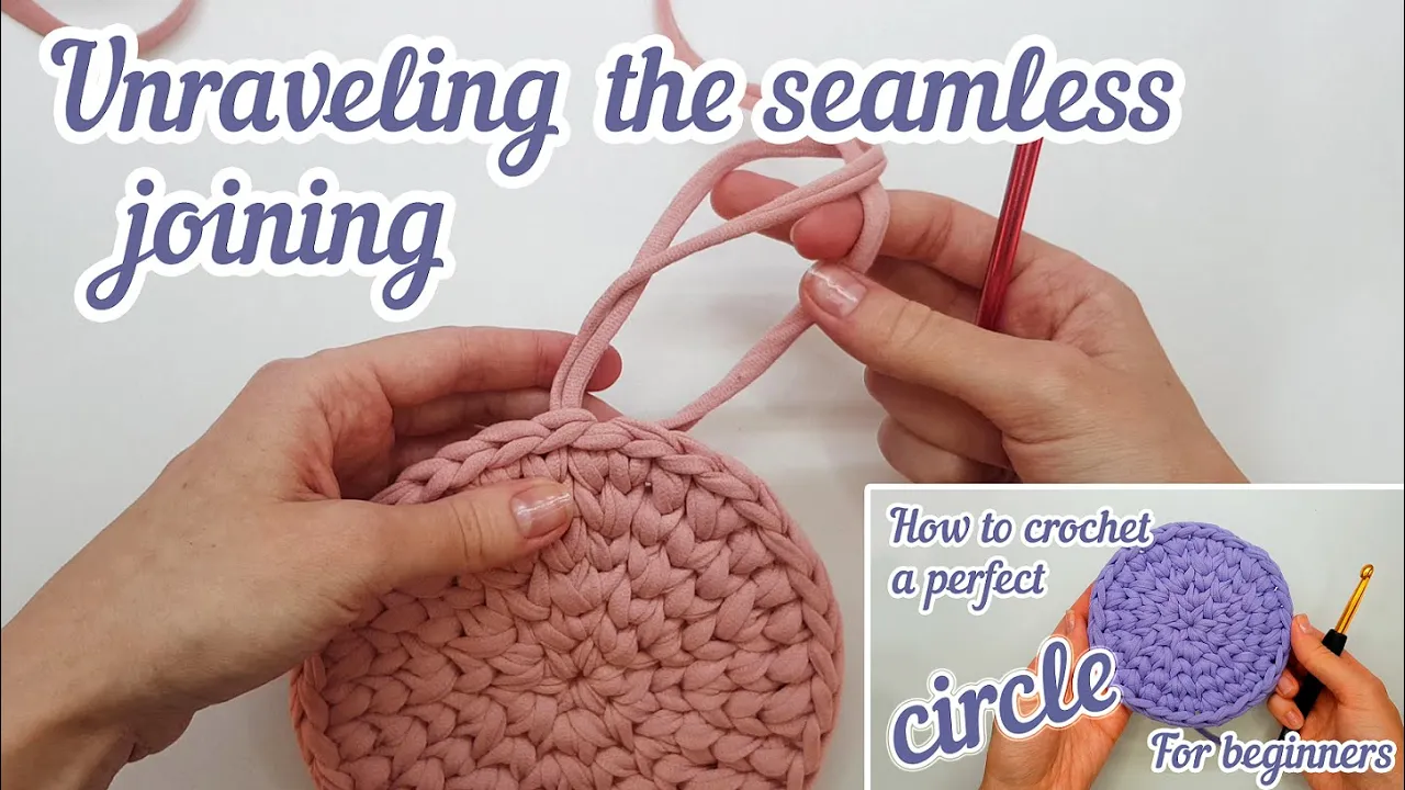 YOU ASKED ME A LOT about it || How to unravel the seamless joining || Crochet with T-shirt yarn