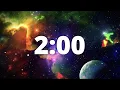 2 Minute Countdown Timer with Alarm and Deep Space Ambient Music Deep Space Galaxy