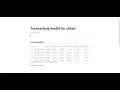Machine Learning model with a web app for forecasting made using Python DEMO