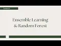 Ensemble Learning Random Forest - Tvaritam AI