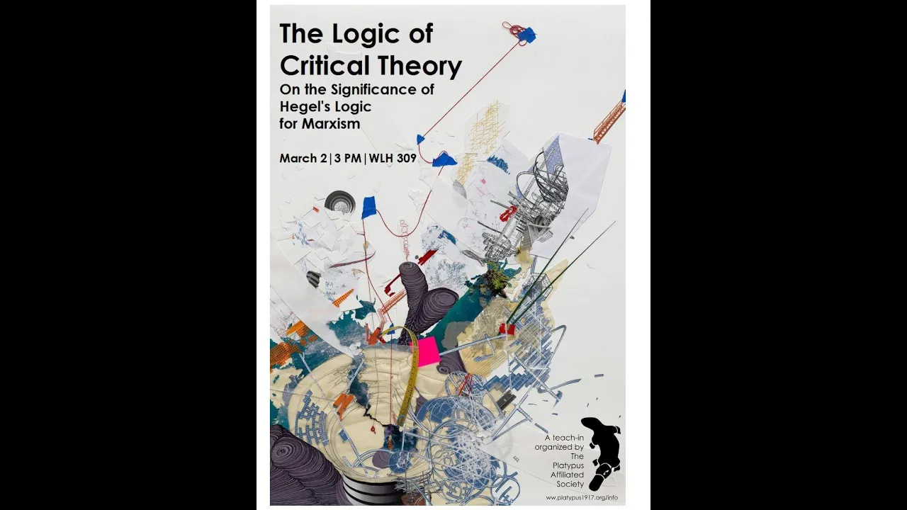 "Hegel and the Logic of Critical Theory" (3/02/19)
