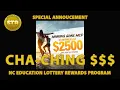 NC LOTTERY-APRIL 2022 REWARDS- 2500 CASH-BIG SURPRISE - HECK YES