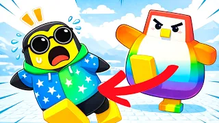 ¡ME EMPUJARON Y AÚN ASÍ GANÉ! 😱 ROBLOX KNOCKOUT 🐧