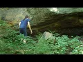 What is he doing Our hike at the Gorge in Cuyahoga Falls Ohio