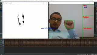 Virtual Whiteboard using OpenCV and Keras
