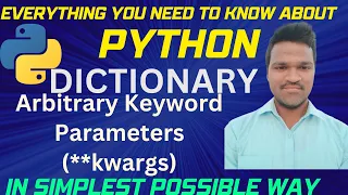 Python Function Arbitrary keyword Parameters args keyword variable length arguments