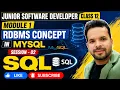 Junior Software Developer Class 12 Module 1 Session 02 - SQL RDBMS Concept in MySQL
